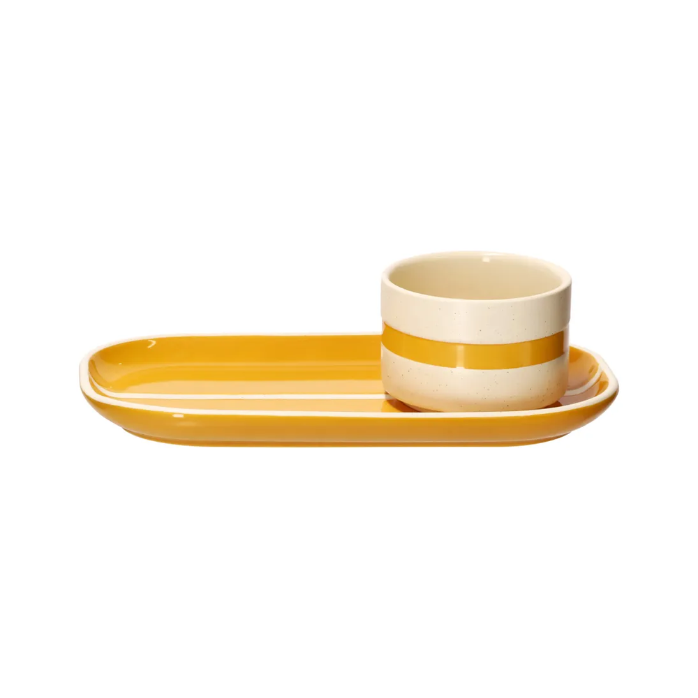 SET POCILLO CON PLATO CERAMICA