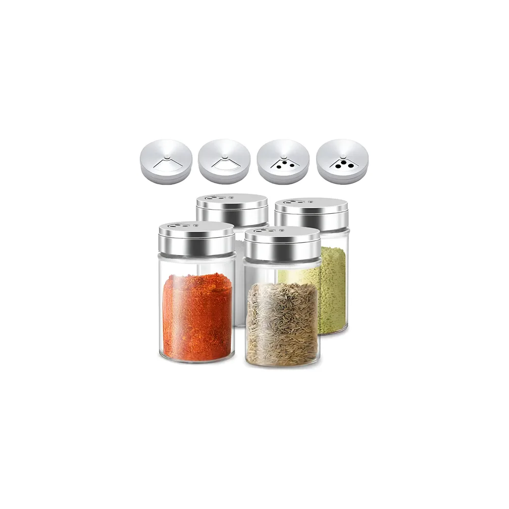 SET 4 SALEROS DE VIDRIO/SS