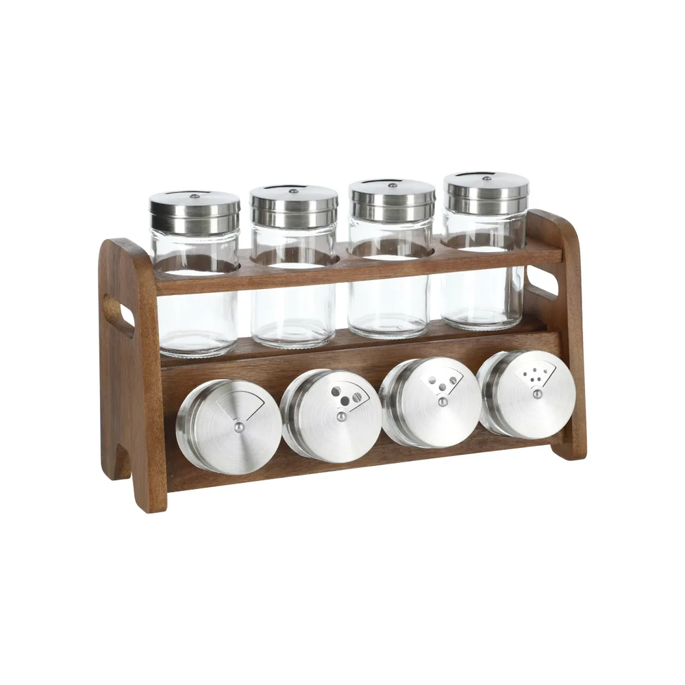 SET 8 ESPECIEROS RACK MADERA