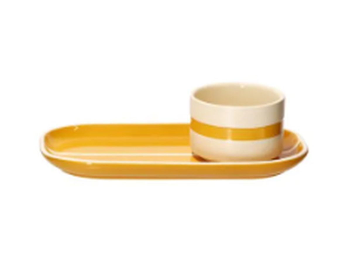 SET POCILLO CON PLATO PORCELANA