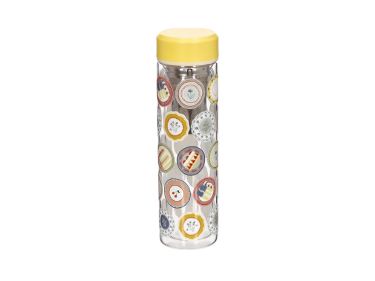 BOTELLA  VIDRIO CON INFUSOR 400ML
