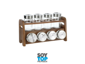 09. SET ESPECIEROS RACK MADERA