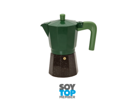 09. CAFETERA ITALIANA VERDE OSCURO