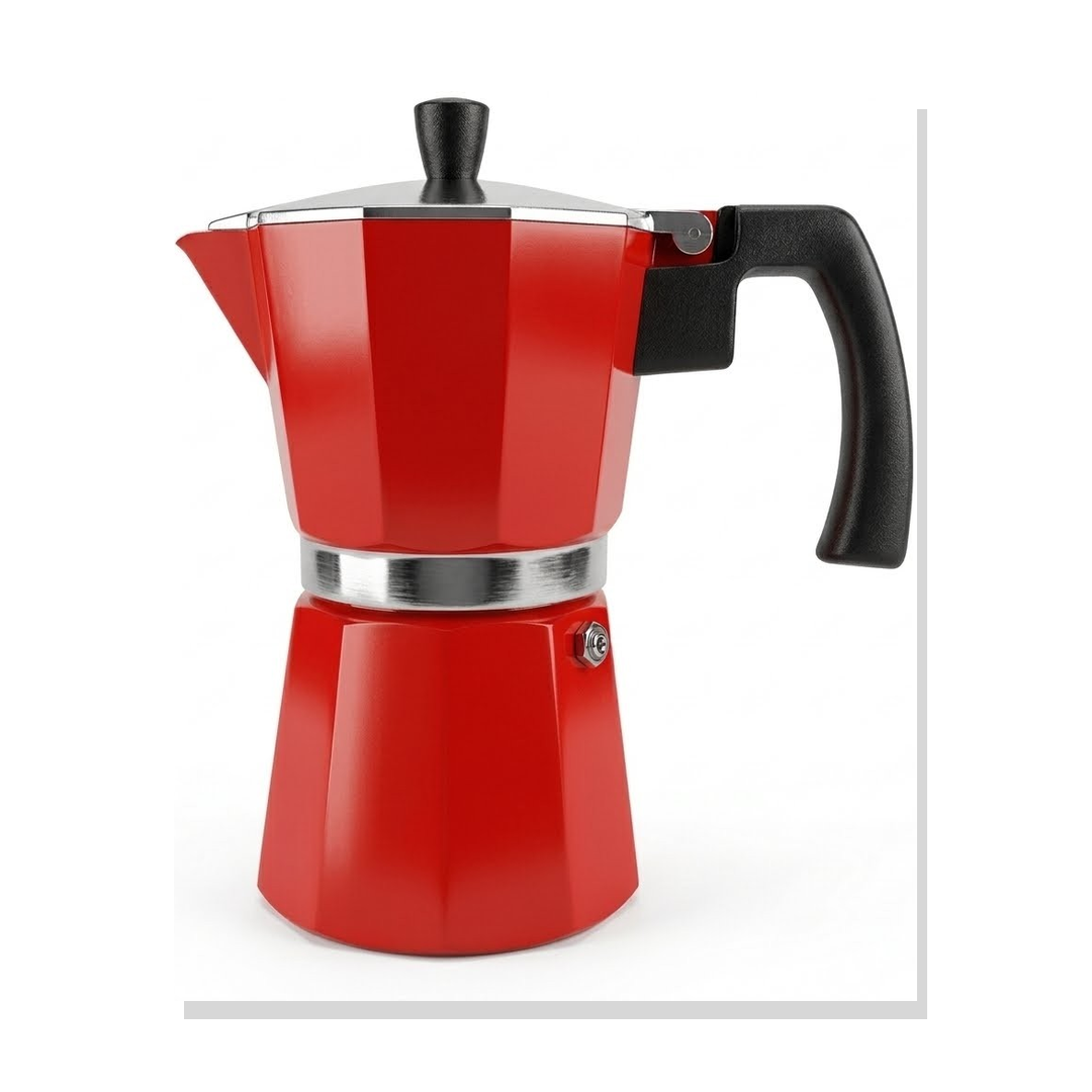 CAFETERA ITALIANA EXPRESSIONS ROJO 6 TZ