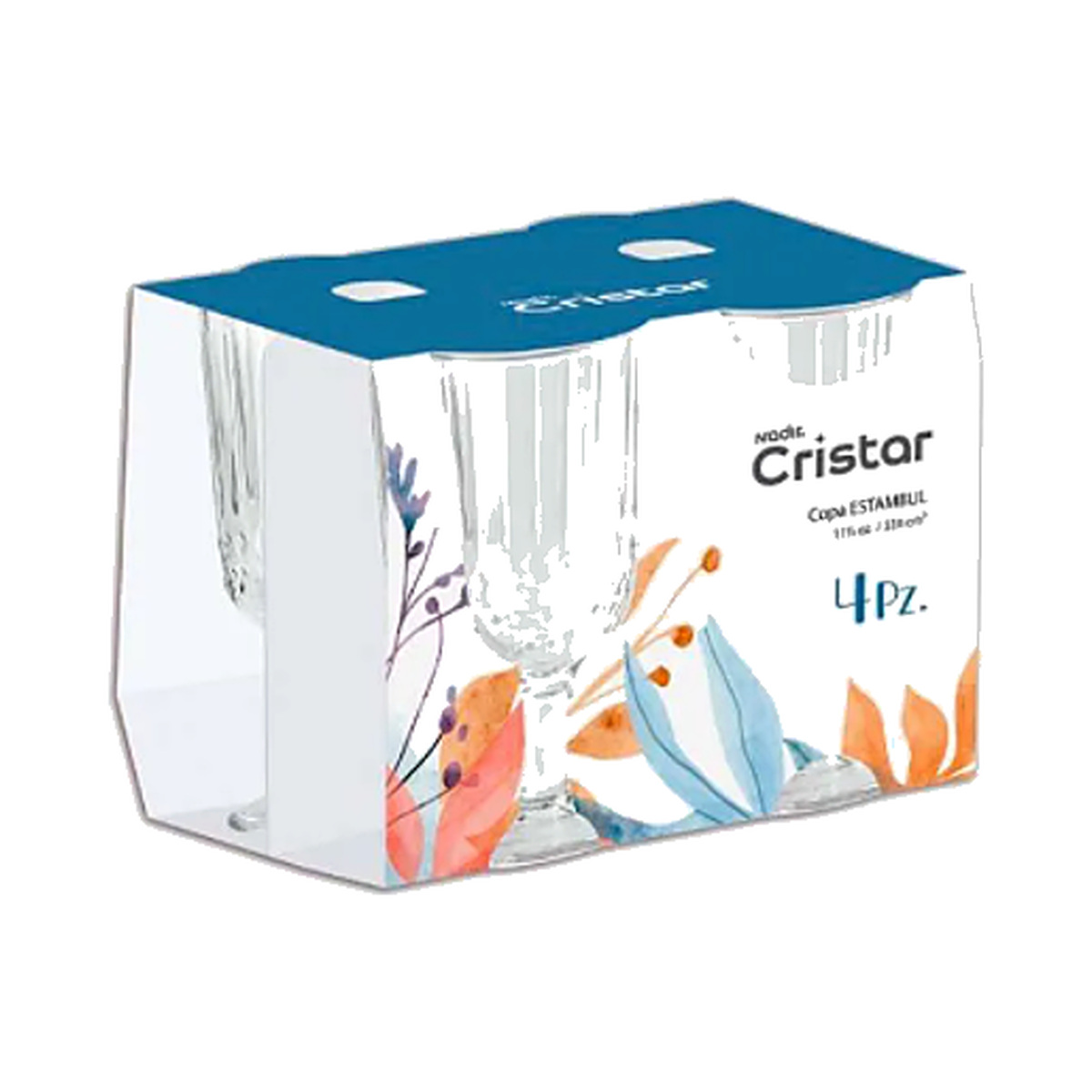 Copa y Agua Cristar 4und