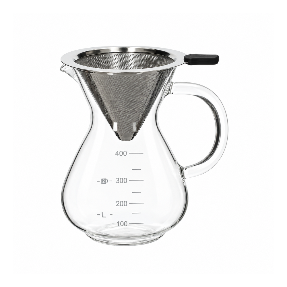 CAFETERA VIDRIO GOTEO 400ML