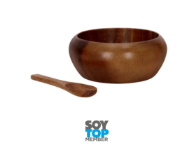 10. BOWL MADERA CON CUCHARA