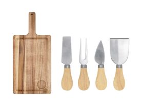 04. SET DE CUCHILLOS QUESO + TABLA