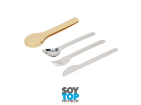 11. SET DE CUBIERTOS ACERO